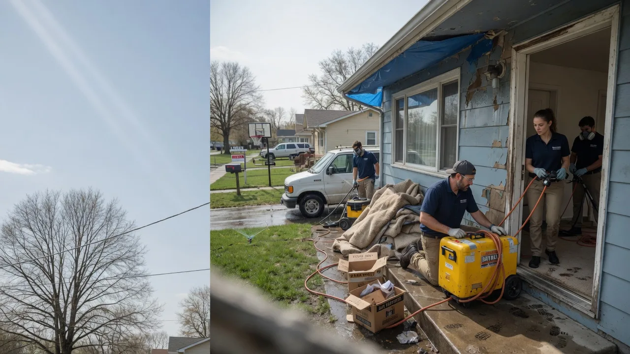 Basement Flood Cleanup in Sandoval, IL near me